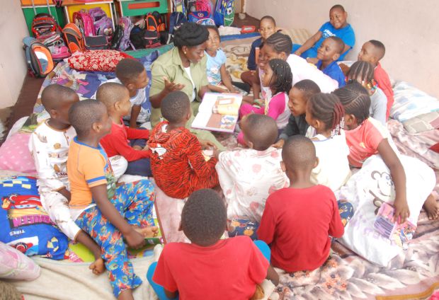 Pyjamas day at Crystaland Schools